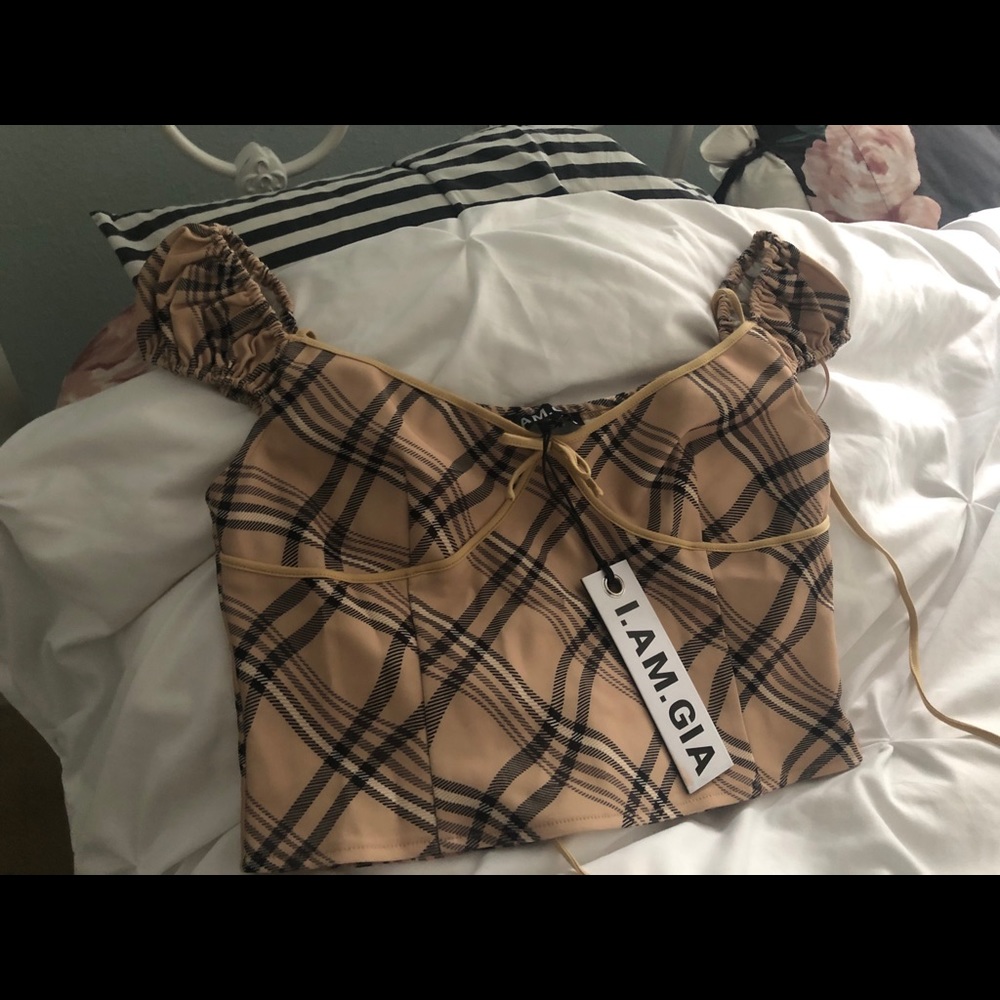 I.AM.GIA Carmel top NWT